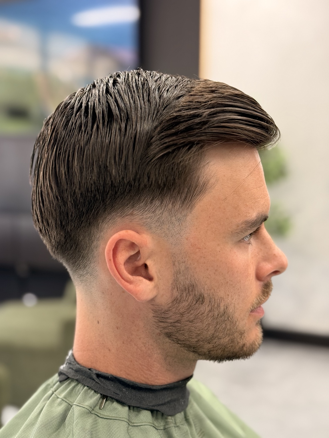 Haircut detail at Velmor Barbers