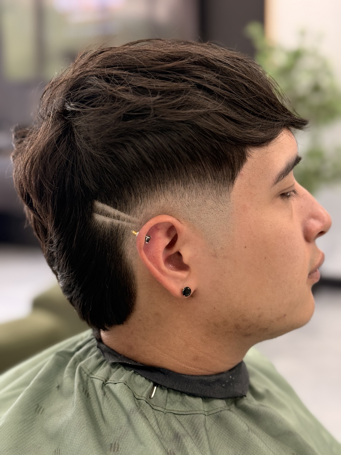 Haircut detail at Velmor Barbers