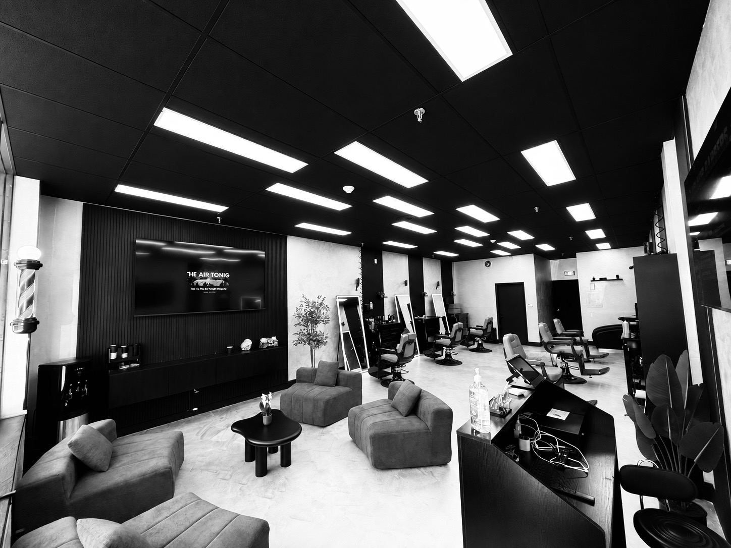 Inside Velmor Barbers in Tappan